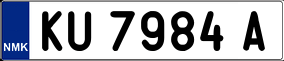 Trailer License Plate